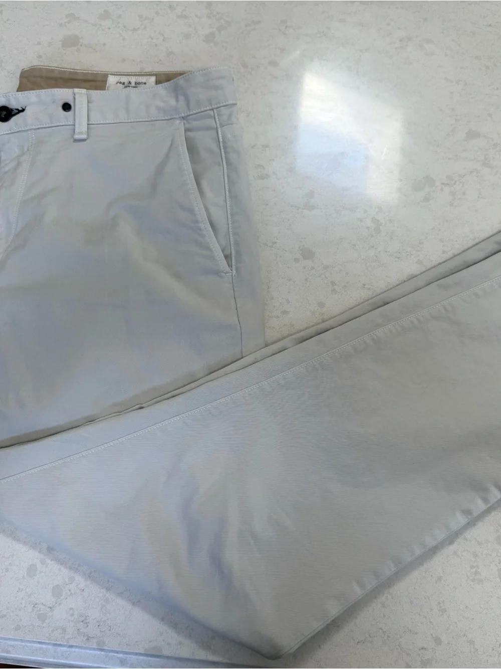rag & bone Standard Issue Men’s Chinos in Stone - Size 36